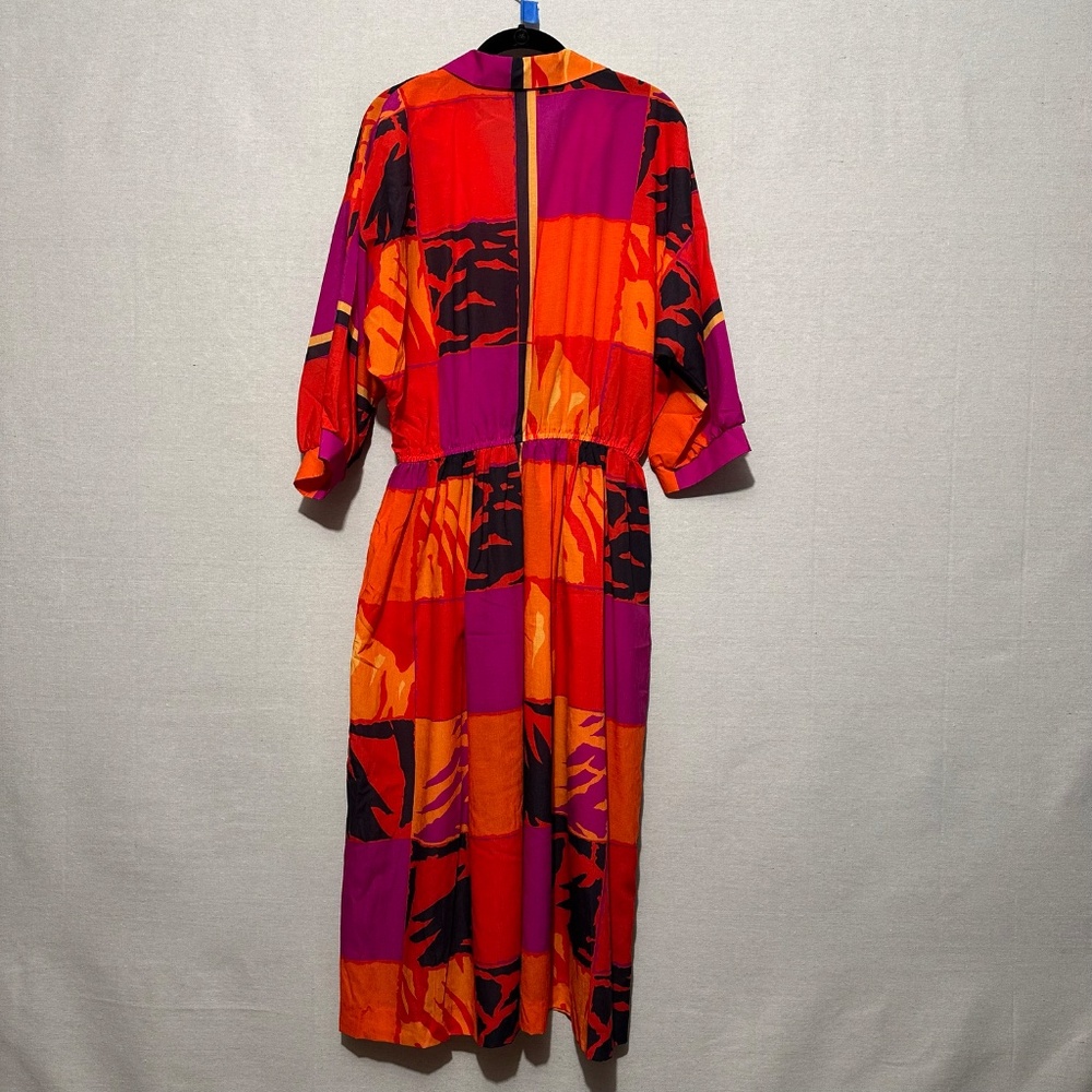 J. Ellis Abstract Midi Dress - size 16 - Picture 2 of 7